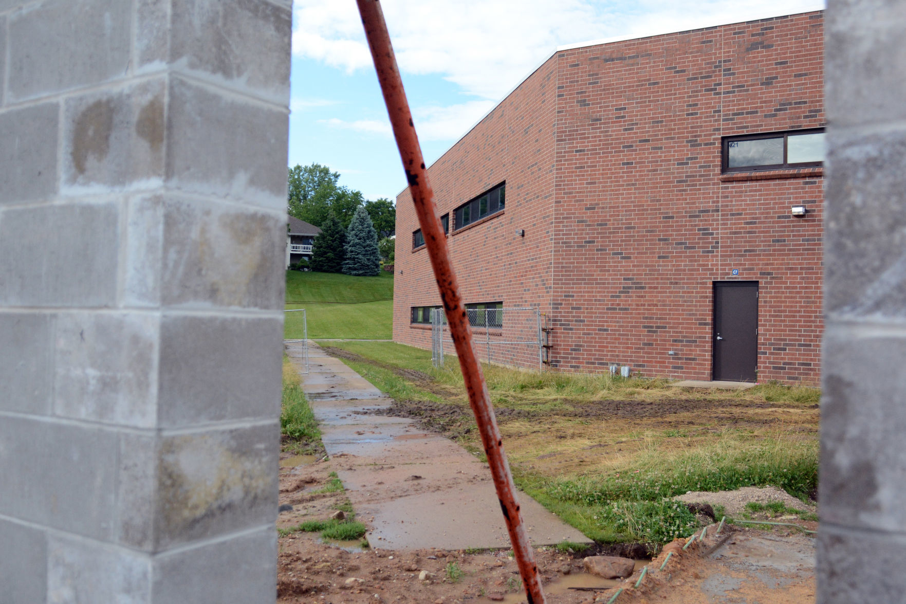 Baraboo middle school construction tour, June 23, 2020